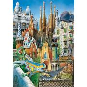 Puzzle Educa Collage Gaudí (Piezas Miniaturas) de 1000 Piezas