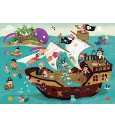 Puzzle Educa Detectives Piratas XXL de 50 Piezas