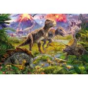 Puzzle Educa Encuentro de Dinosaurios de 500 Piezas