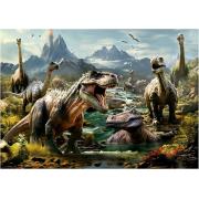 Puzzle Educa Dinosaurios Feroces de 1000 Piezas