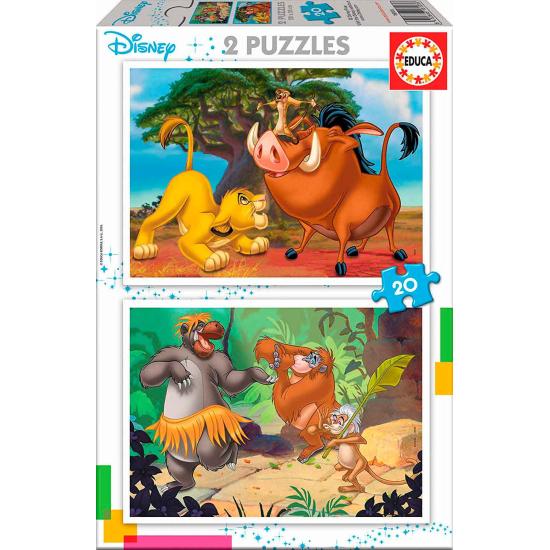 Puzzle Educa Disney Animals 2 x 20 Piezas