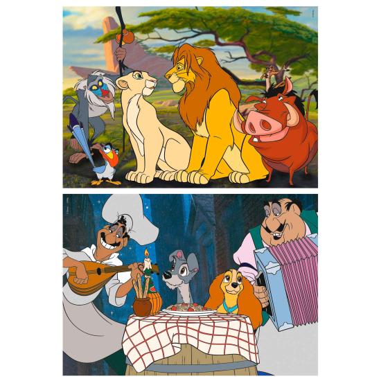 Puzzle Educa Disney Animals de 2 x 48 Piezas