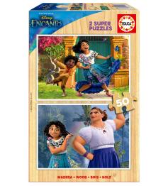 Puzzle Educa Disney Encanto 2 x 50 Pzs Madera