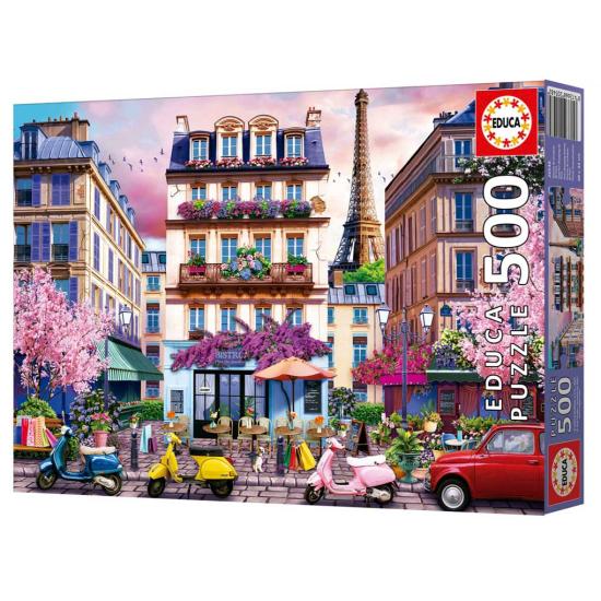 Puzzle Educa Distrito de Compras de París de 500 Piezas