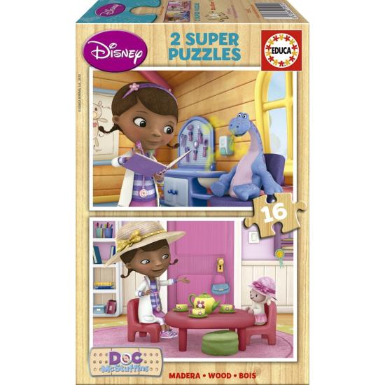 Puzzle Educa Doctora Juguetes 2 x 16 Piezas