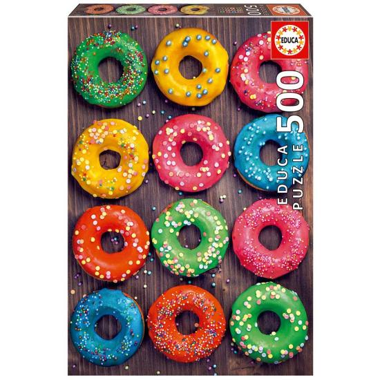 Puzzle Educa Donuts de Colores 500 Piezas
