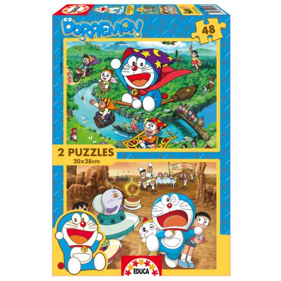 Puzzle Educa Doraemon 2 x 48 Piezas