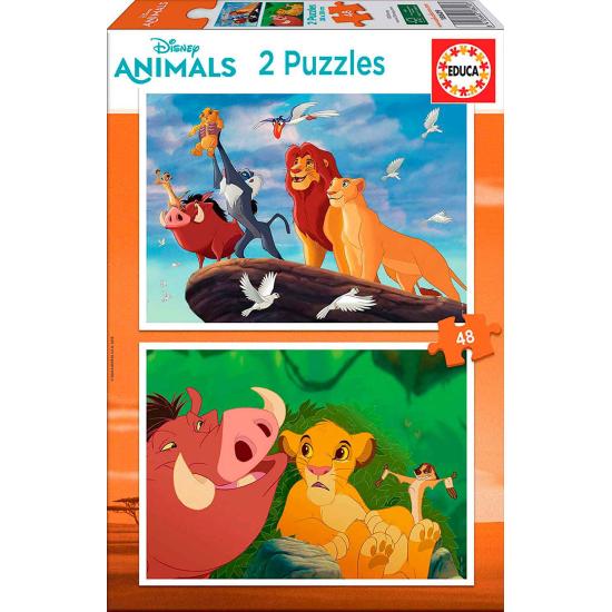 Puzzle Educa El Rey León de 2 x 48 Piezas