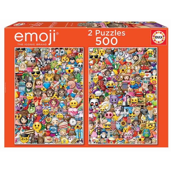 Puzzle Educa Emoji 2 x 500 Piezas Puzzle Educa Emoji 2 x 500 Piezas