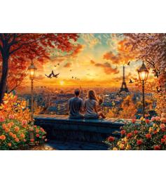 Puzzle Educa Enamorados en París de 1500 Piezas