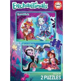 Puzzle Educa Enchantimals de 2 x 20 Piezas