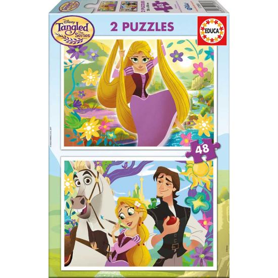 Puzzle Educa Enredados de 2 x 48 Piezas