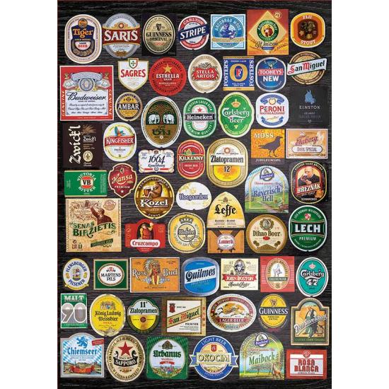 Puzzle Educa Etiquetas de Cervezas de 1500 Piezas
