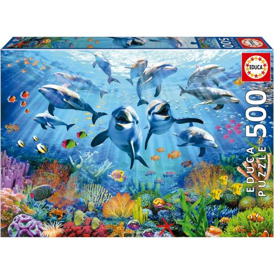Puzzle Educa Fiesta bajo el Mar de 500 Piezas