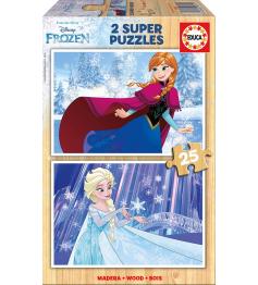 Puzzle Educa Frozen 2 x 25 Piezas Madera