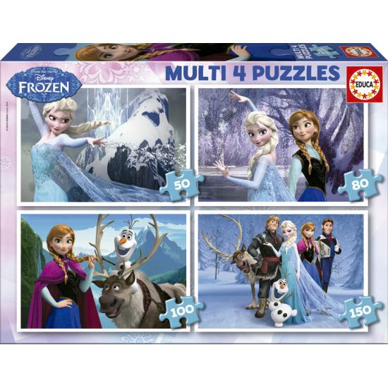 Puzzle Educa Frozen Multi Progresivo 50+80+100+150