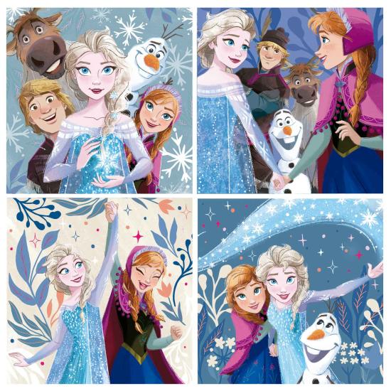 Puzzle Educa Frozen Progresivos 12+16+20+25 Pzs