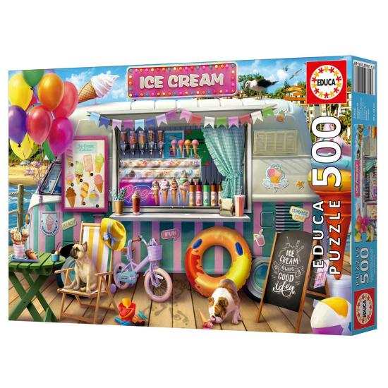 Puzzle Educa Furgoneta de Helados de 500 Piezas