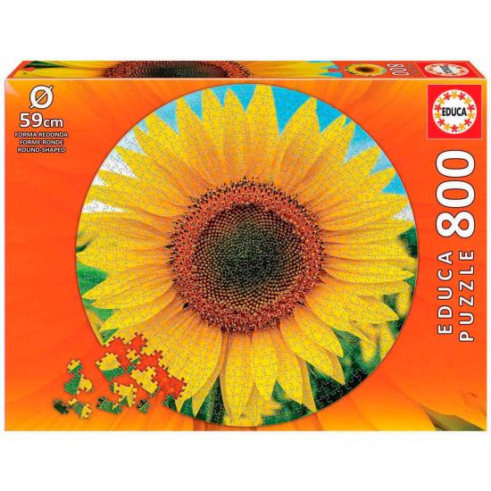 Puzzle Educa Redondo Girasol de 800 Piezas Puzzle Educa Redondo Girasol de 800 Piezas