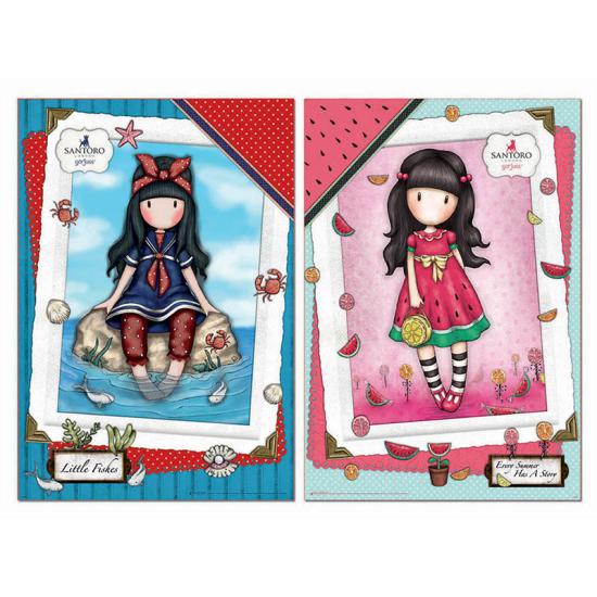 Puzzle Educa Gorjuss, Every Sumer + Little Fish 2 x 500 Piezas