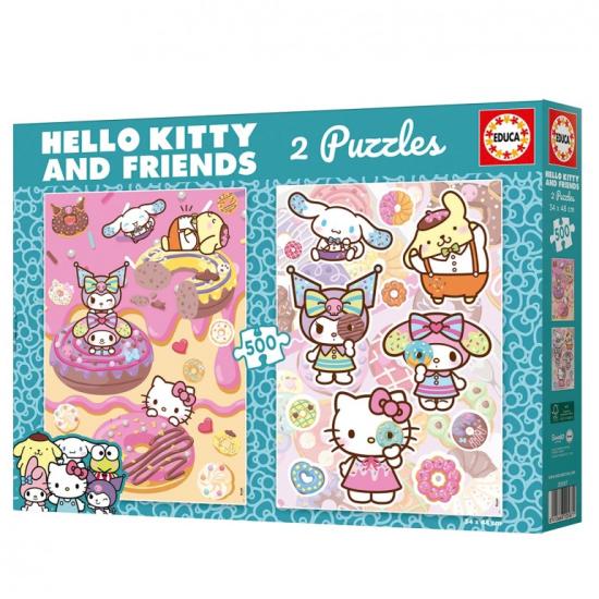 Puzzle Educa Hello Kitty Rosquillas de 2 x 500 Piezas