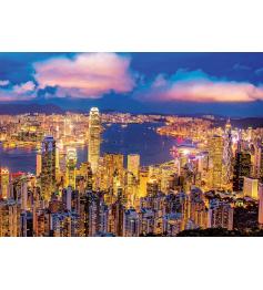 Puzzle Educa Hong Kong Efecto Neón de 1000 Piezas