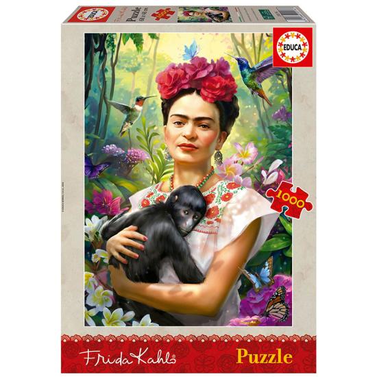 Puzzle Educa Jardin de Frida Kahlo de 1000 Piezas
