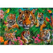 Puzzle Educa Jungla de Tigres de 500 Piezas