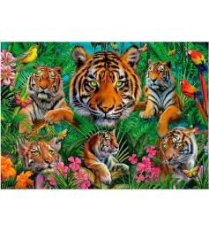 Puzzle Educa Jungla de Tigres de 500 Piezas