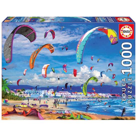 Puzzle Educa KiteSurfing de 1000 Piezas