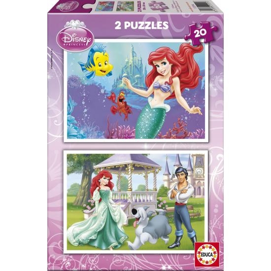 Puzzle Educa La Sirenita 2 x 20 Piezas