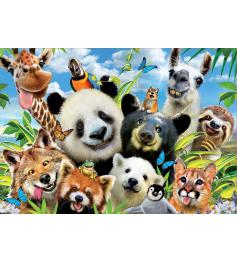 Puzzle Educa Llama Drama Selfie de 1000 Piezas