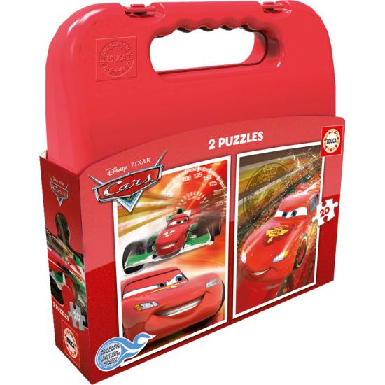 Puzzle Educa Maleta Cars 2 x 20 Piezas