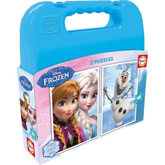 Puzzle Educa Maleta Frozen 2 x 48 Piezas