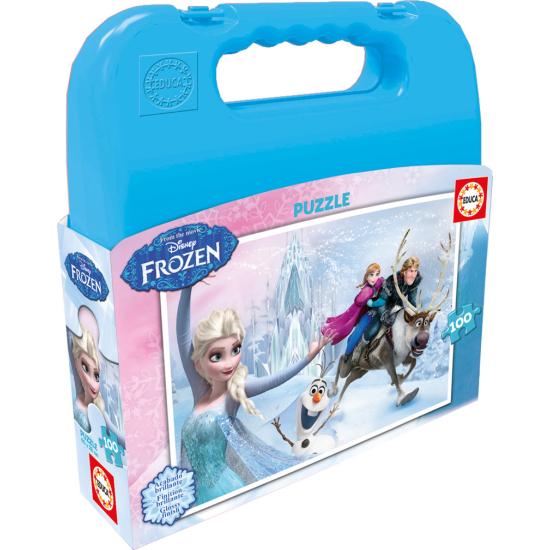 Puzzle Educa Maleta Frozen de 100 Piezas
