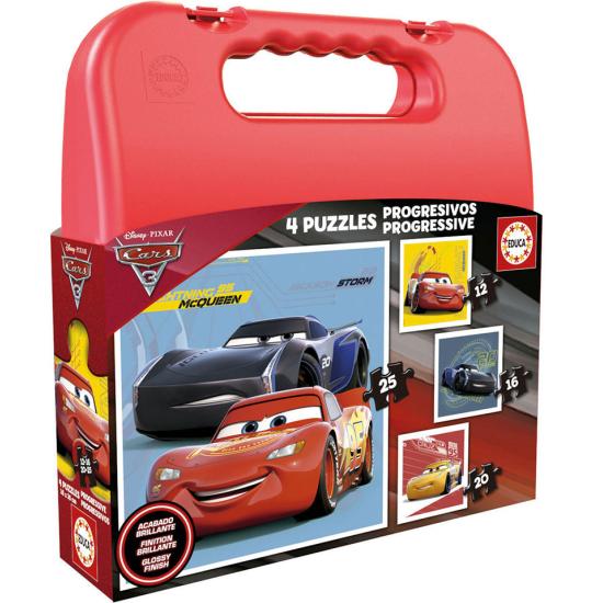 Puzzle Educa Maleta Progresiva Cars 3