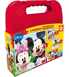 Puzzle Educa Maleta Progresiva Mickey Mouse