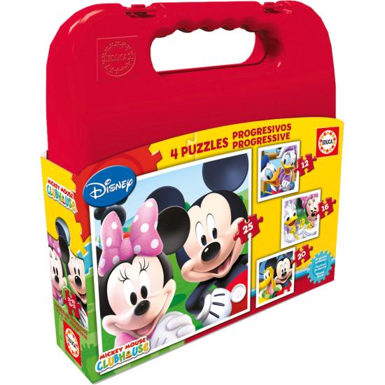Puzzle Educa Maleta Progresiva Mickey Mouse