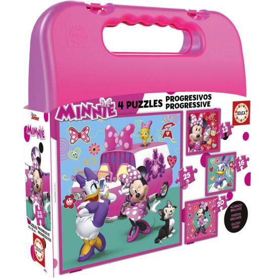 Puzzle Educa Maleta Progresiva Minnie Ayudantes Felices Puzzle Educa Maleta Progresiva Minnie Ayudantes Felices