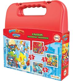 Puzzle Educa Maleta Progresivos Superthings 12-16-20-25