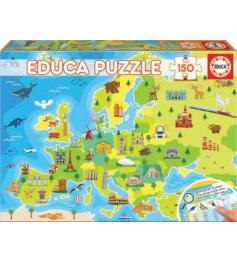 Puzzle Educa Mapa de Europa de 150 Piezas