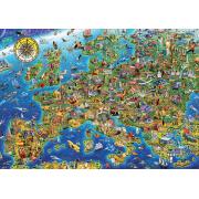 Puzzle Educa Mapa de Europa de 500 Piezas