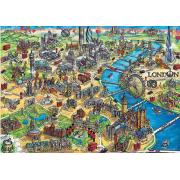 Puzzle Educa Mapa de Londres de 500 Piezas