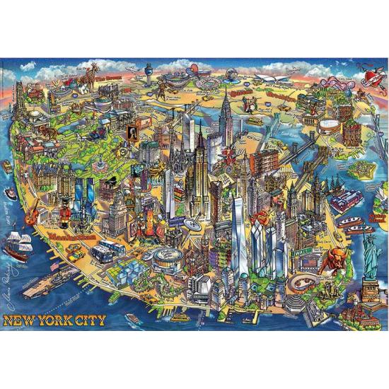 Puzzle Educa Mapa de Nueva York de 500 Piezas Puzzle Educa Mapa de Nueva York de 500 Piezas