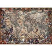 Puzzle Educa Mapa de Piratas de 2000 Piezas