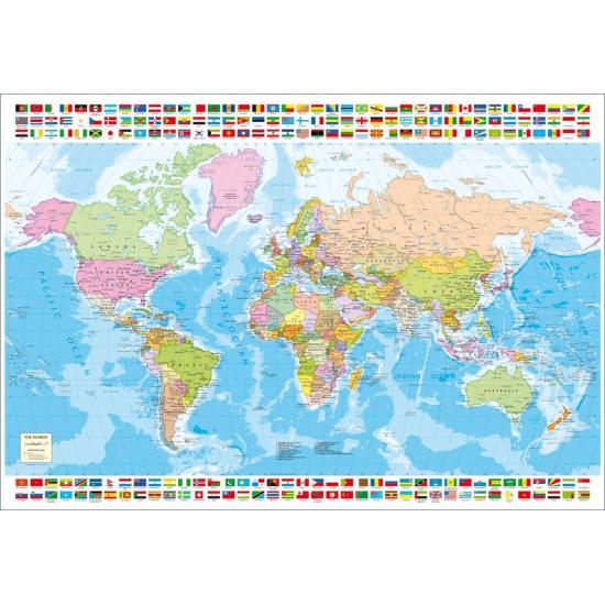 Puzzle Educa Mapa del Mundo de 1500 Piezas