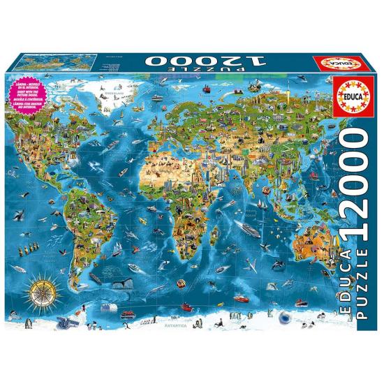 Puzzle Educa Maravillas del Mundo de 12000 Piezas