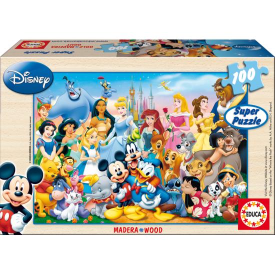Puzzle Educa Maravilloso Mundo Disney de 100 Piezas