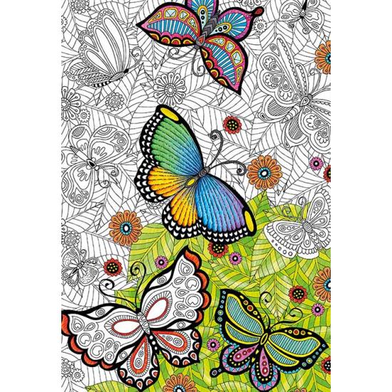 Puzzle Educa Mariposas coloréame de 300 Piezas Puzzle Educa Mariposas coloréame de 300 Piezas