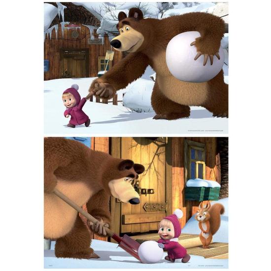 Puzzle Educa Masha y Michka de 2 x 20 Piezas